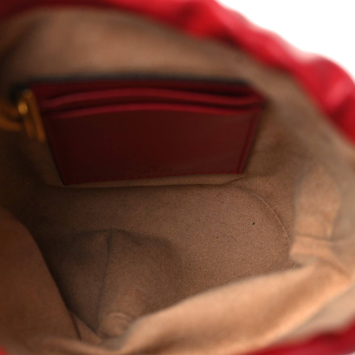 Calfskin Matelasse Mini GG Marmont 2.0 Bucket Bag Hibiscus Red
