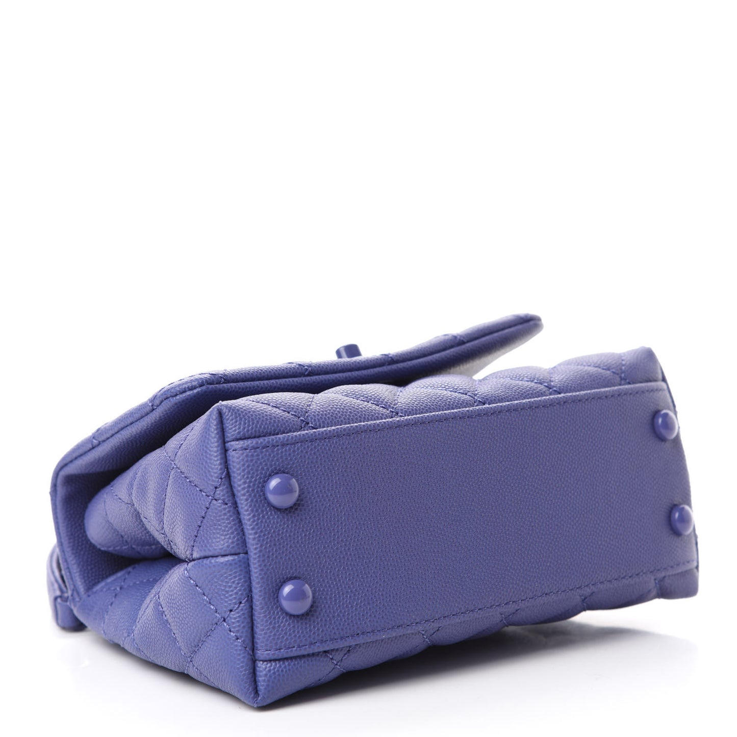 Caviar Quilted Incognito Extra Mini Coco Handle Flap Blue