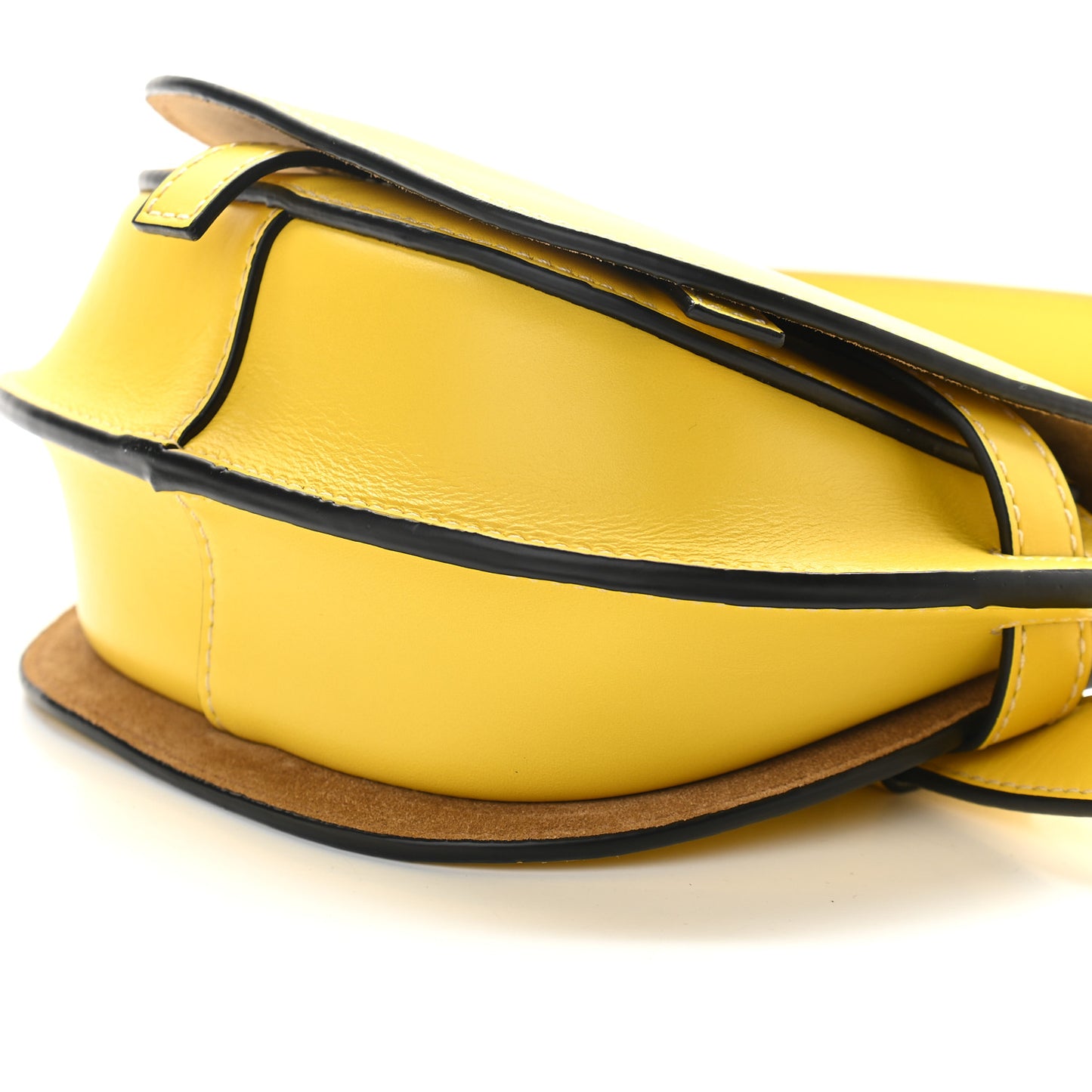Calfskin Mini Gate Belt Bag Yellow