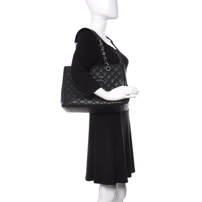 Chanel Caviar Quilted Grand Shopping Tote GST Black 2 of 12