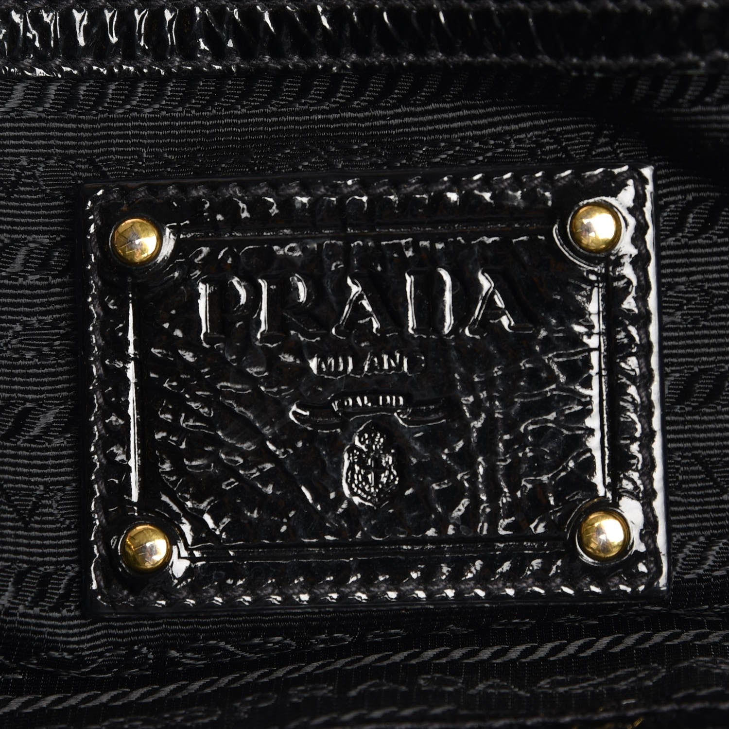 Prada Vernice Shopping Tote Black 8 of 12