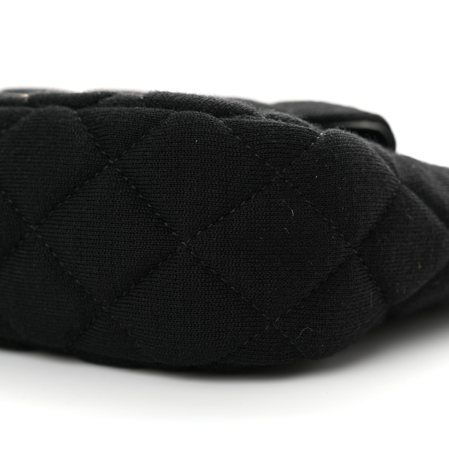 Chanel Jersey Quilted Small Wavy CC Hobo Black 10 of 11