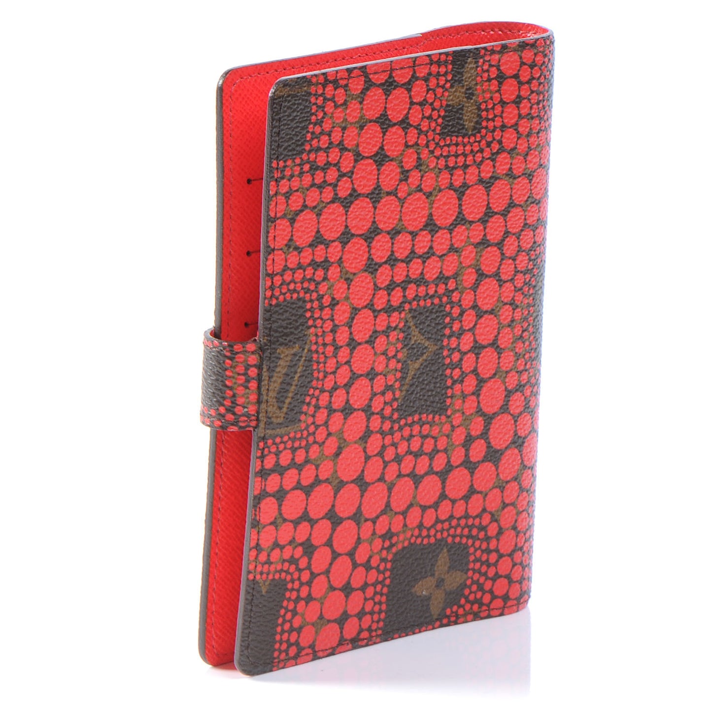 Monogram Kusama Town Small Ring Agenda Cover Red