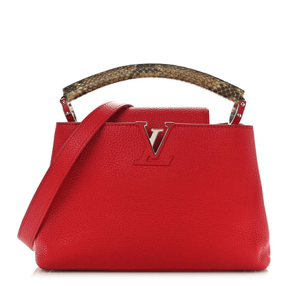 Louis Vuitton Taurillon Snakeskin Capucines BB Rubis 1 of 9