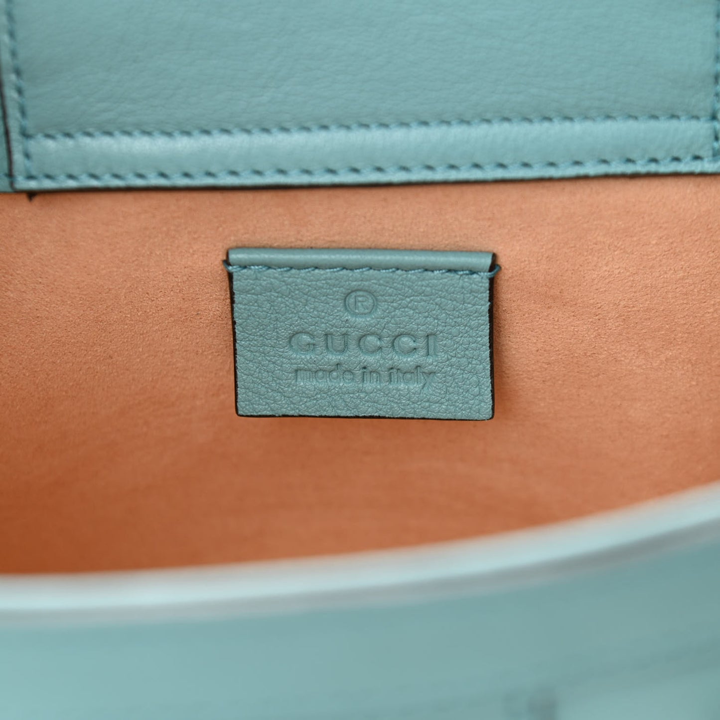 Wonka Grain Calfskin Mini Diana Tote Bag Dusty Azure Orange Fluo