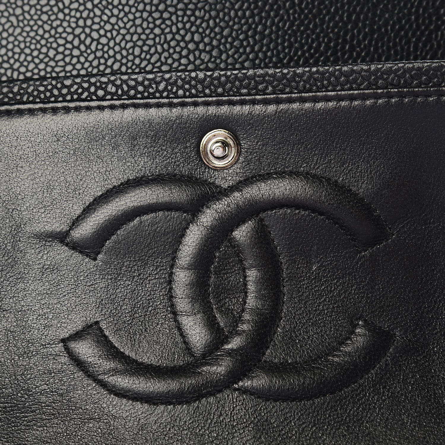 Chanel Caviar Quilted Medium Double Flap Black 11 of 12