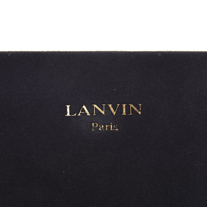 Lanvin Lambskin Discret Chain Shoulder Bag Black 6 of 8