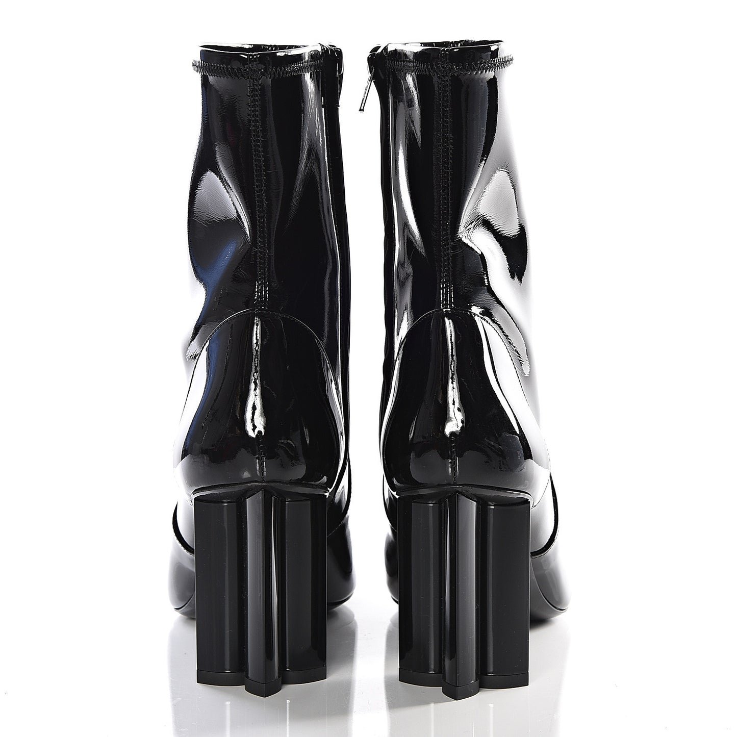 Patent Uniformes Silhouette Ankle Boots 39 Black