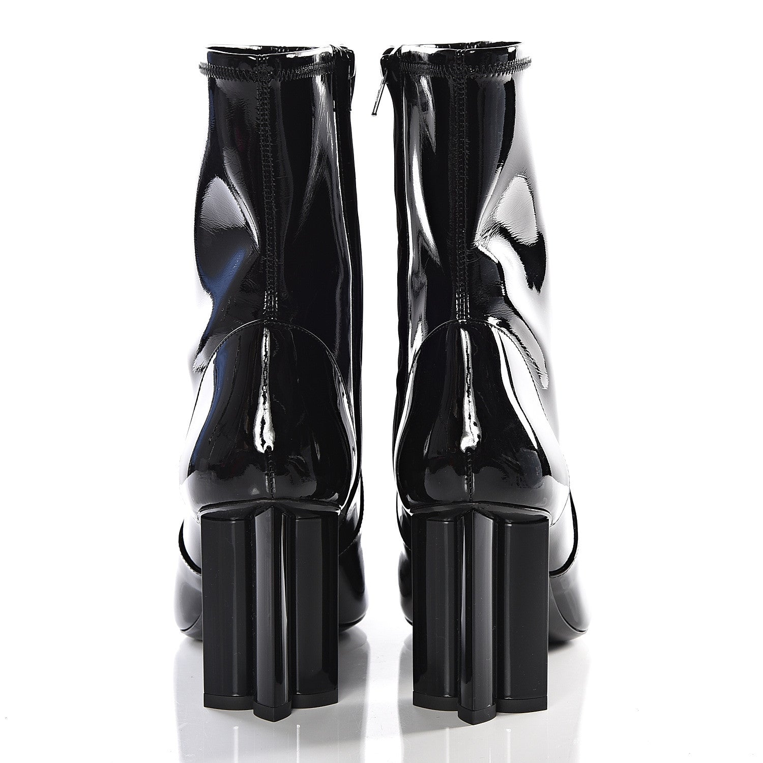 Louis Vuitton Patent Uniformes Silhouette Ankle Boots 39 Black 7 of 15