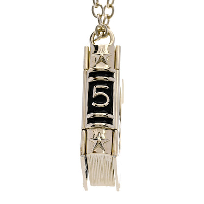 Chanel Metal CC Lion Book Locket Necklace Gold 8 of 10