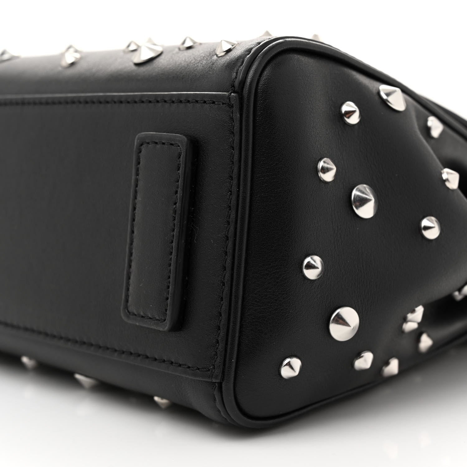 Versace Calfskin Spiked Small La Medusa Bag Black 9 of 9