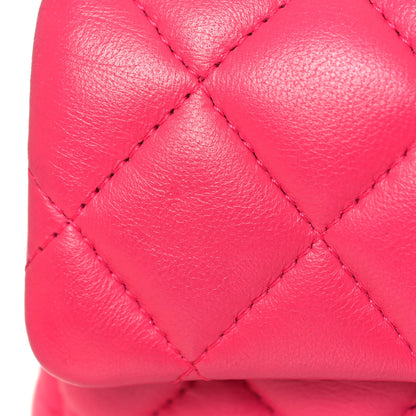 Chanel Lambskin Quilted Extra Mini Rectangular Flap Pink 17 of 18
