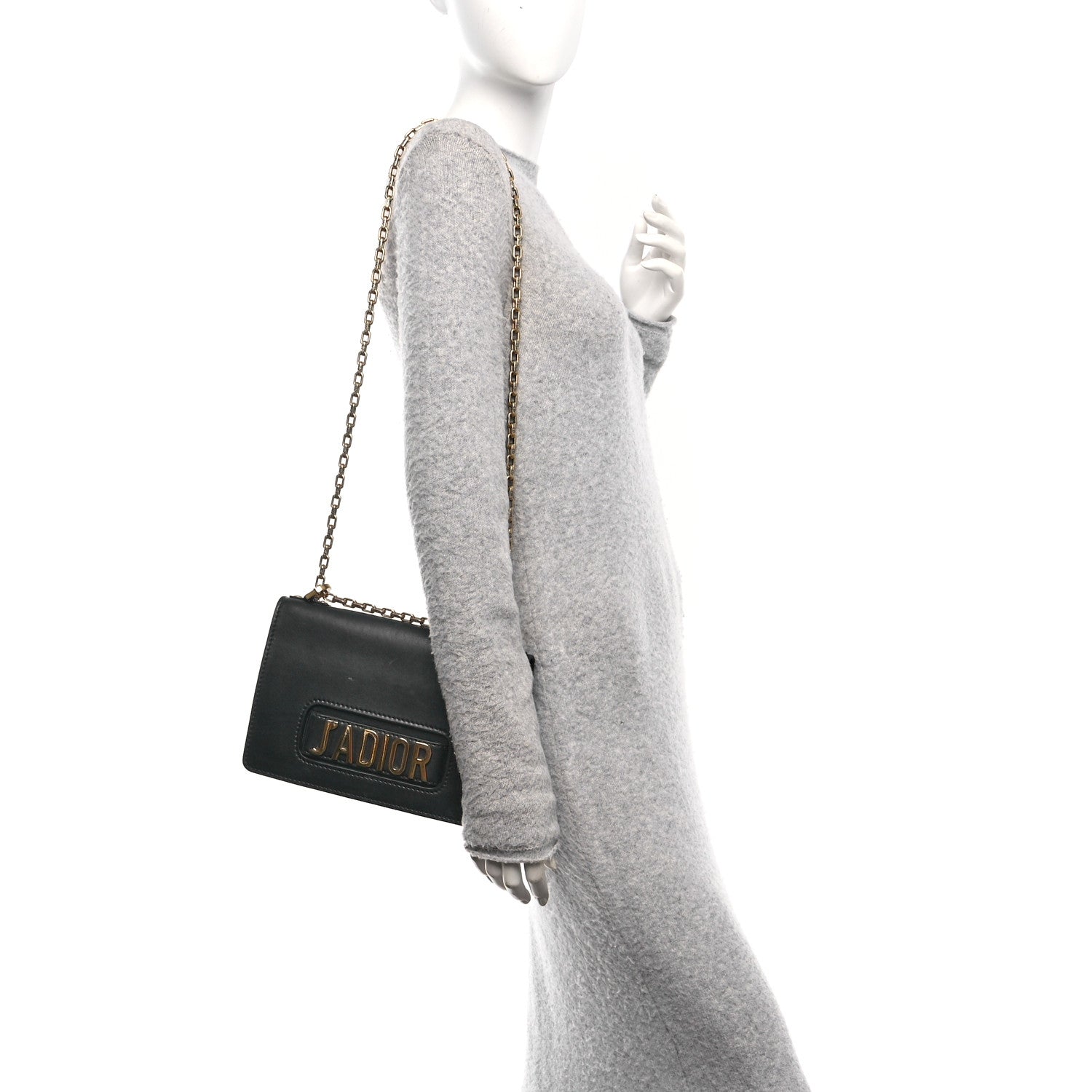 Christian Dior Calfskin J'Adior Chain Flap Bag Black 2 of 9