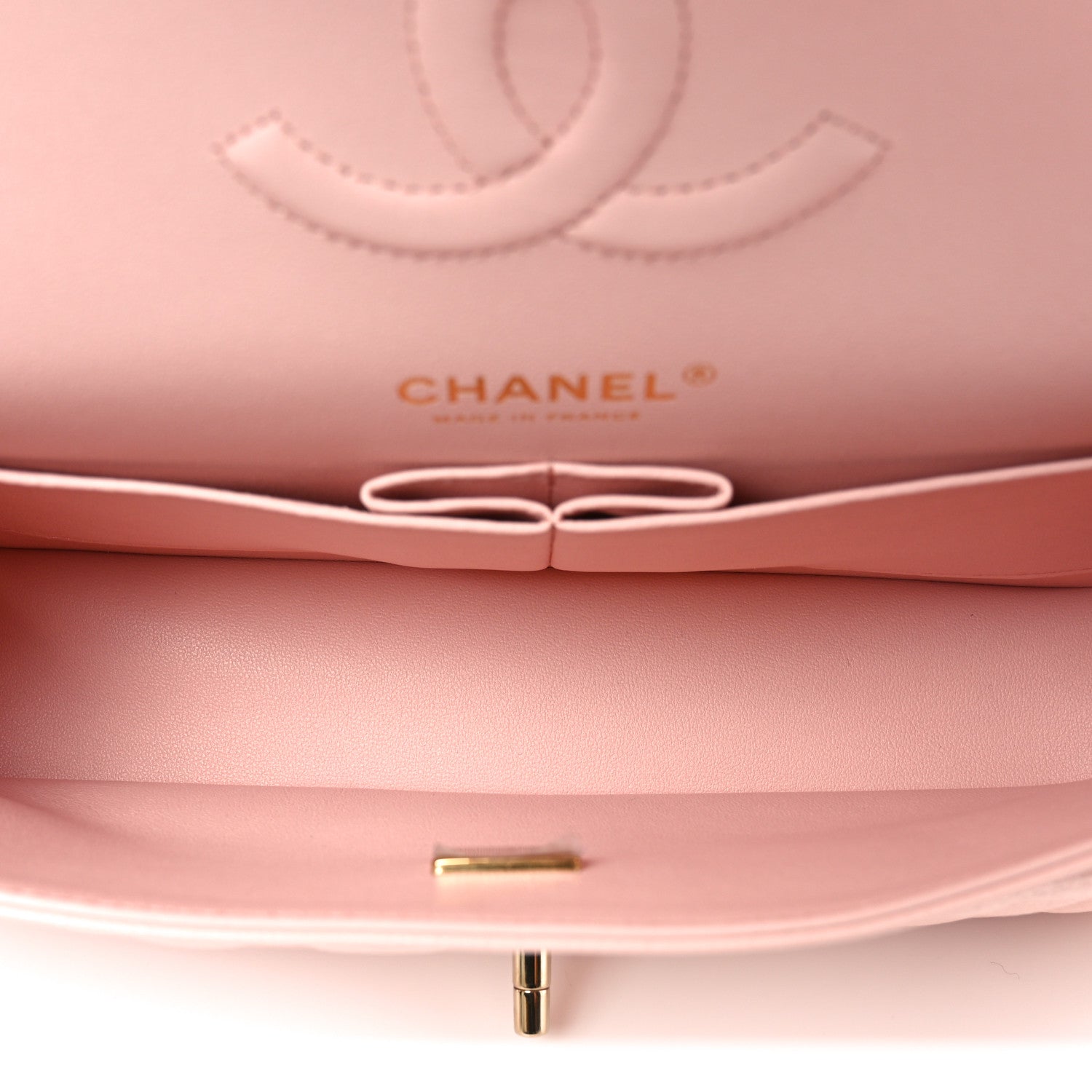Chanel Caviar Quilted Medium Double Flap Light Pink 5 of 10