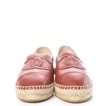 Chanel Lambskin CC Espadrilles 40 Brown 2 of 11