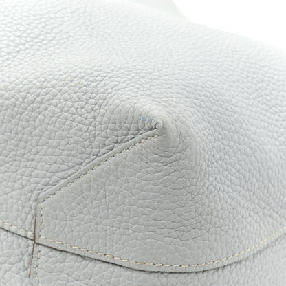 Hermes Veau Sikkim Taurillon Clemence Double Sens 36 Reversible Tote Bleu Pale Gris Perle 20 of 24