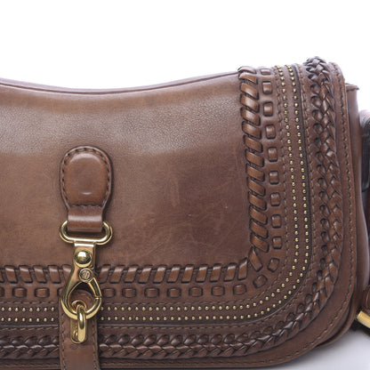 Gucci Calfskin Handmade Medium Flap Shoulder Bag Brown 12 of 15