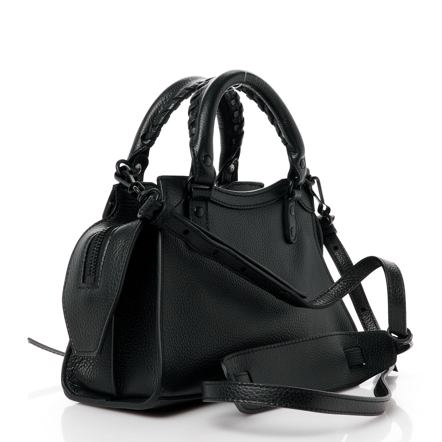 Balenciaga Grained Calfskin Neo Classic Black Hardware Mini City Black 3 of 10
