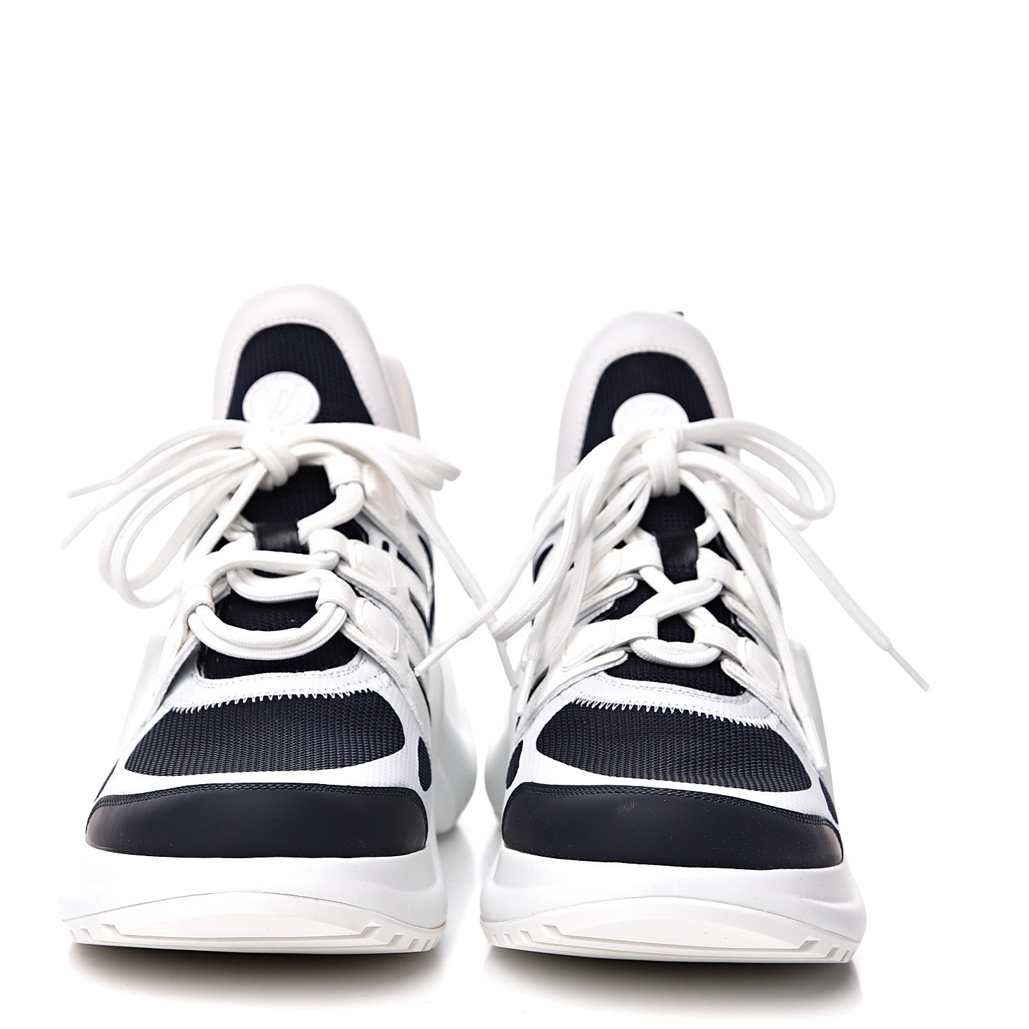 Louis Vuitton Calfskin Technical Nylon LV Archlight Sneakers 40 Marine 2 of 9