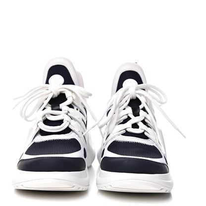 Louis Vuitton Calfskin Technical Nylon LV Archlight Sneakers 40 Marine 2 of 9