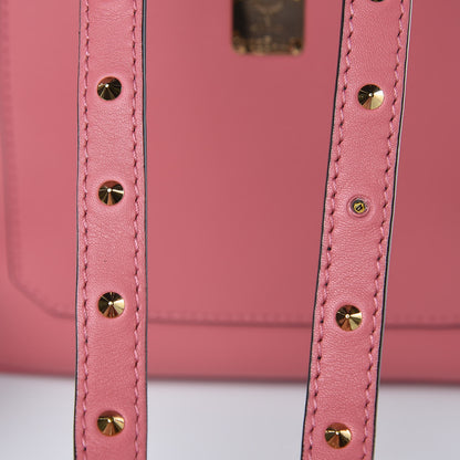 MCM Calfskin Mini Duchess Polke Studs Backpack Pink 9 of 10