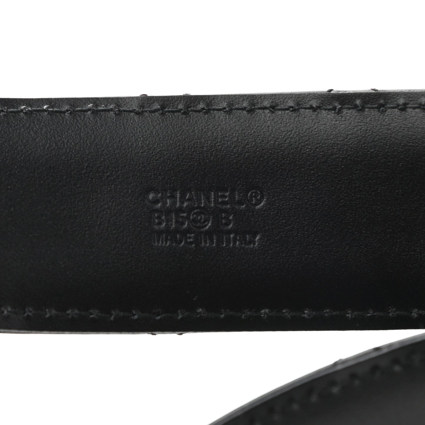 Calfskin Quilted CC Chain Belt 90 36 Black