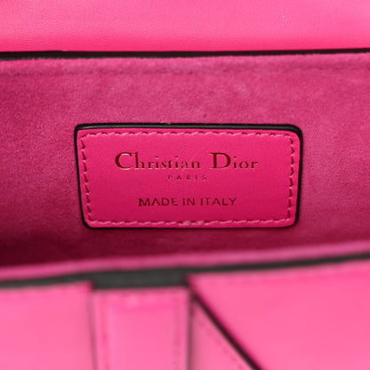 Christian Dior Supple Calfskin Mini Saddle Bag With Strap Passion Pink 6 of 10