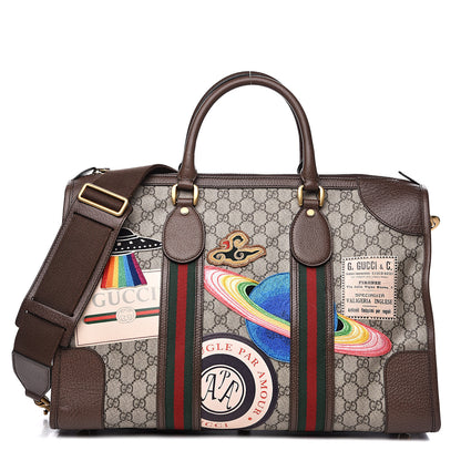 Gucci Soft GG Supreme Monogram Courrier Medium Duffle Bag Beige New Acero Multicolor 1 of 13