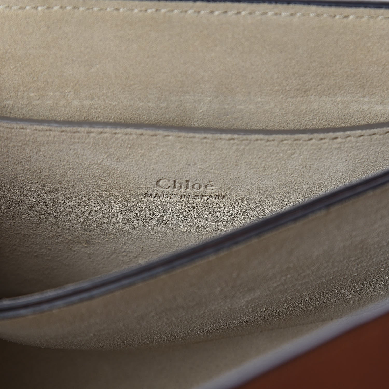 Chloe Suede Calfskin Small Faye Shoulder Bag Tobacco 6 of 11