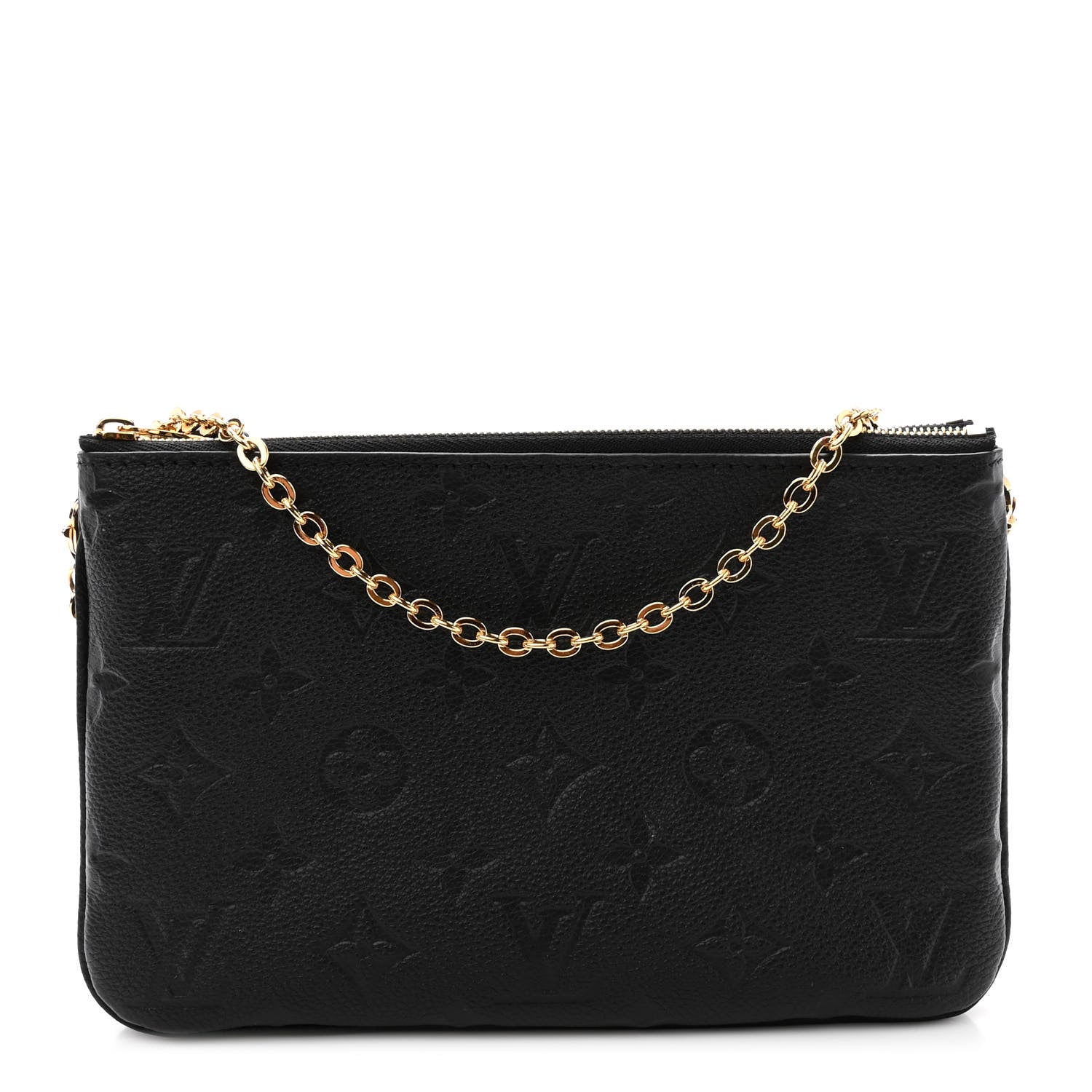 Louis Vuitton Empreinte Double Zip Pochette Black 1 of 11