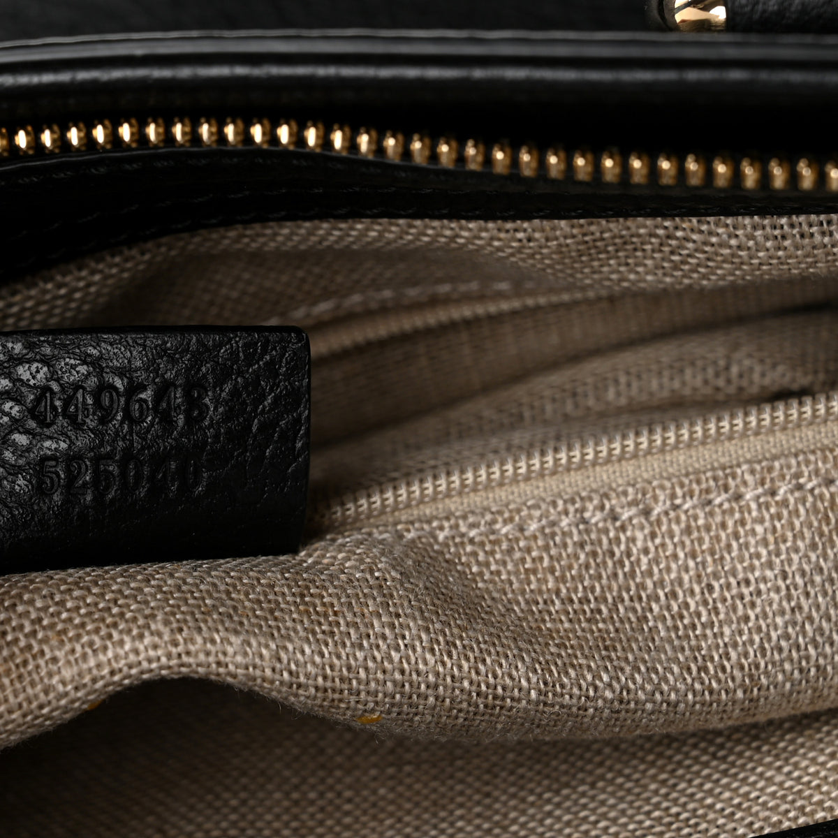 Gucci Pebbled Calfskin Convertible Bamboo Tassel Tote Black 7 of 10