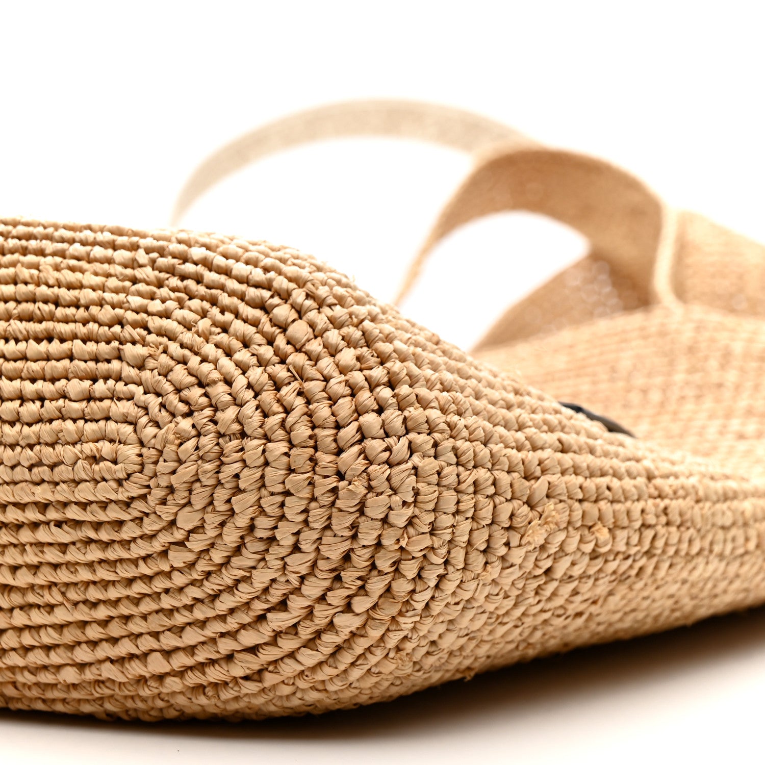 Loewe Raffia Mini Slit Tote Bag Natural Tan 9 of 11