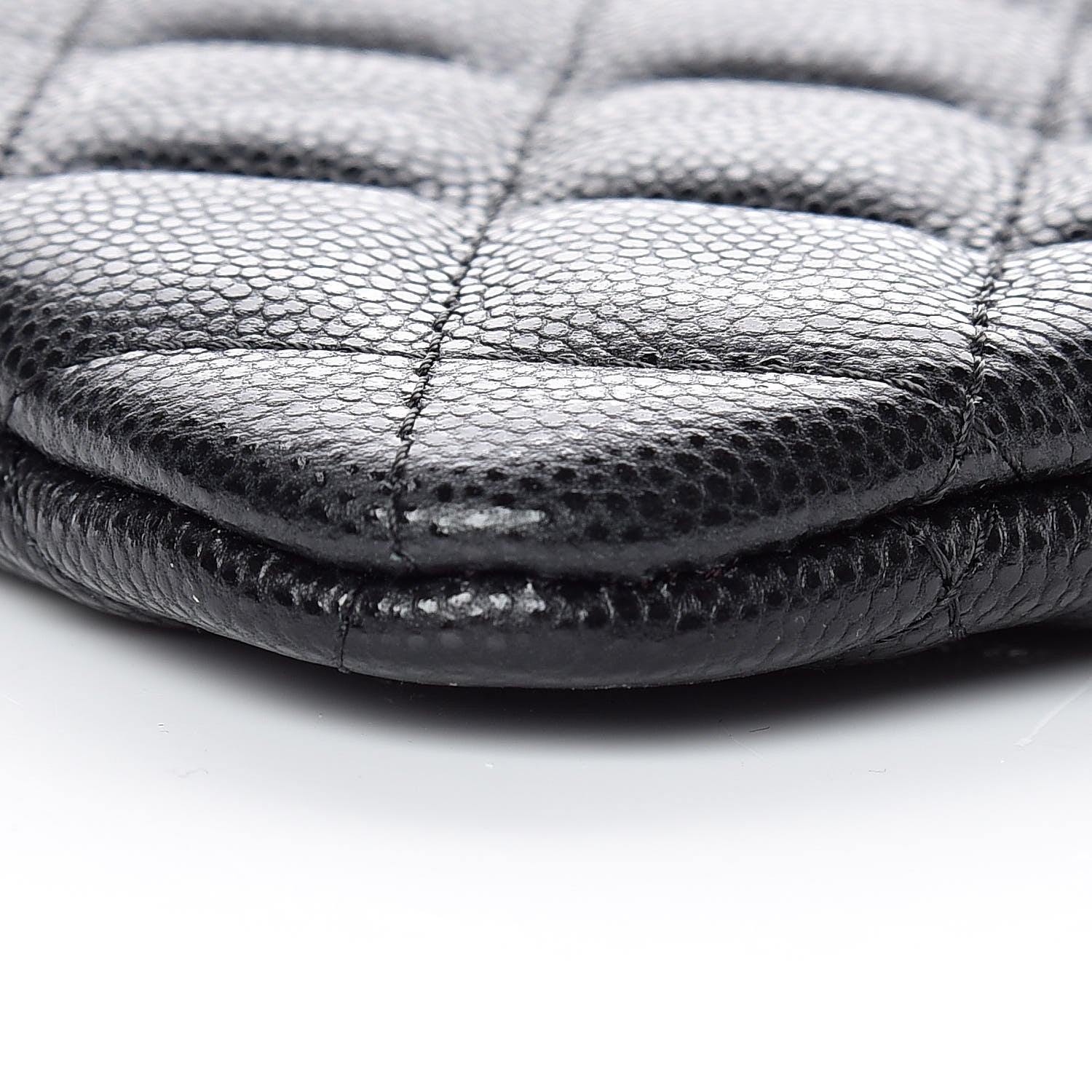 Chanel Caviar Quilted Small Cosmetic Case Black 5 of 9