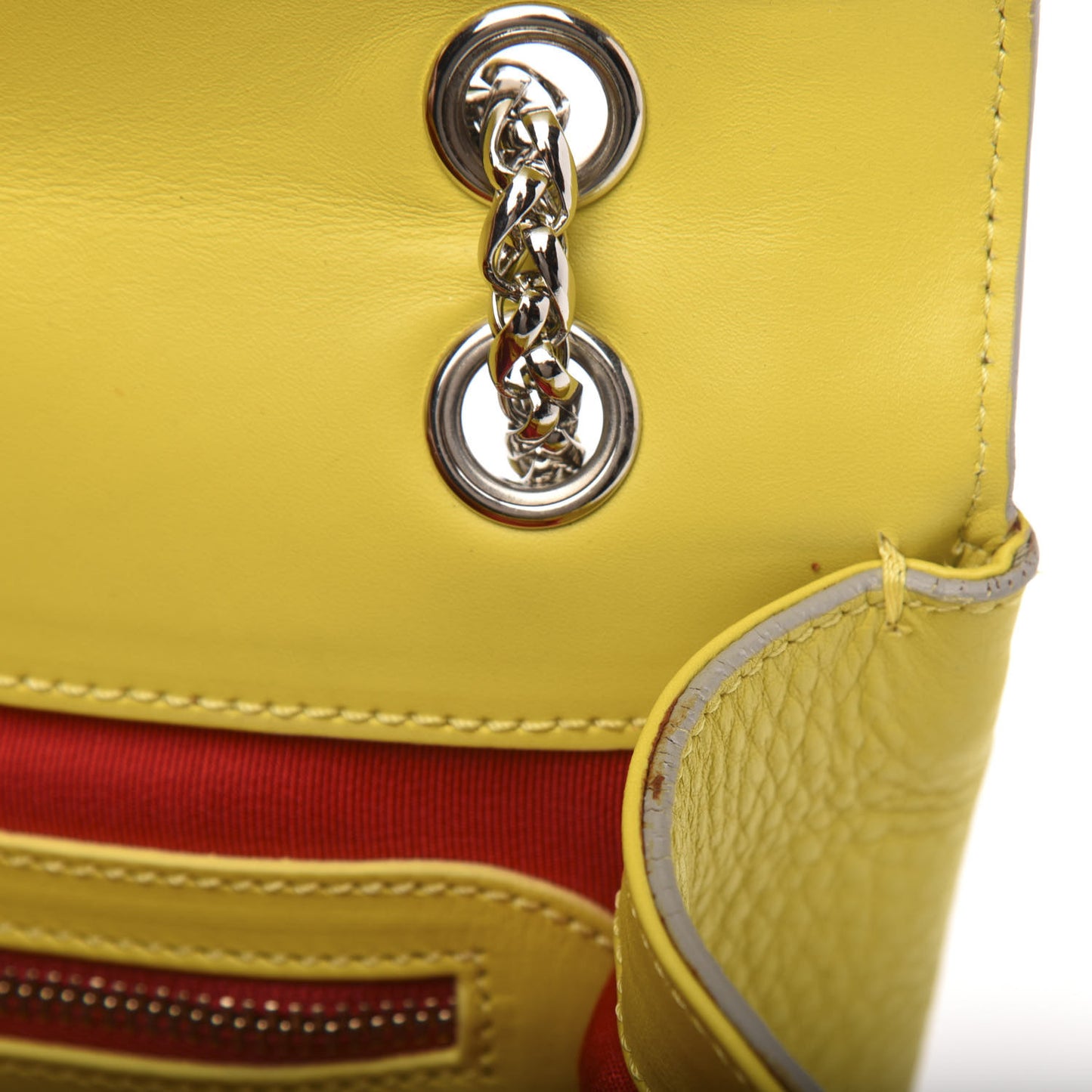 Calfskin Small Sweet Charity Shoulder Bag Mimosa