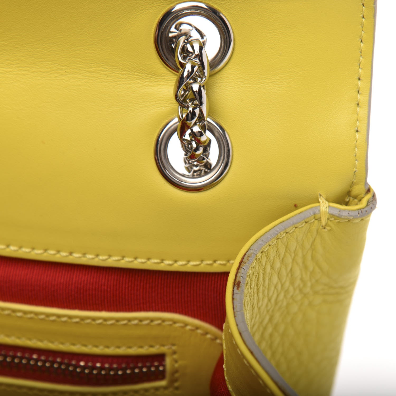 Christian Louboutin Calfskin Small Sweet Charity Shoulder Bag Mimosa 10 of 11