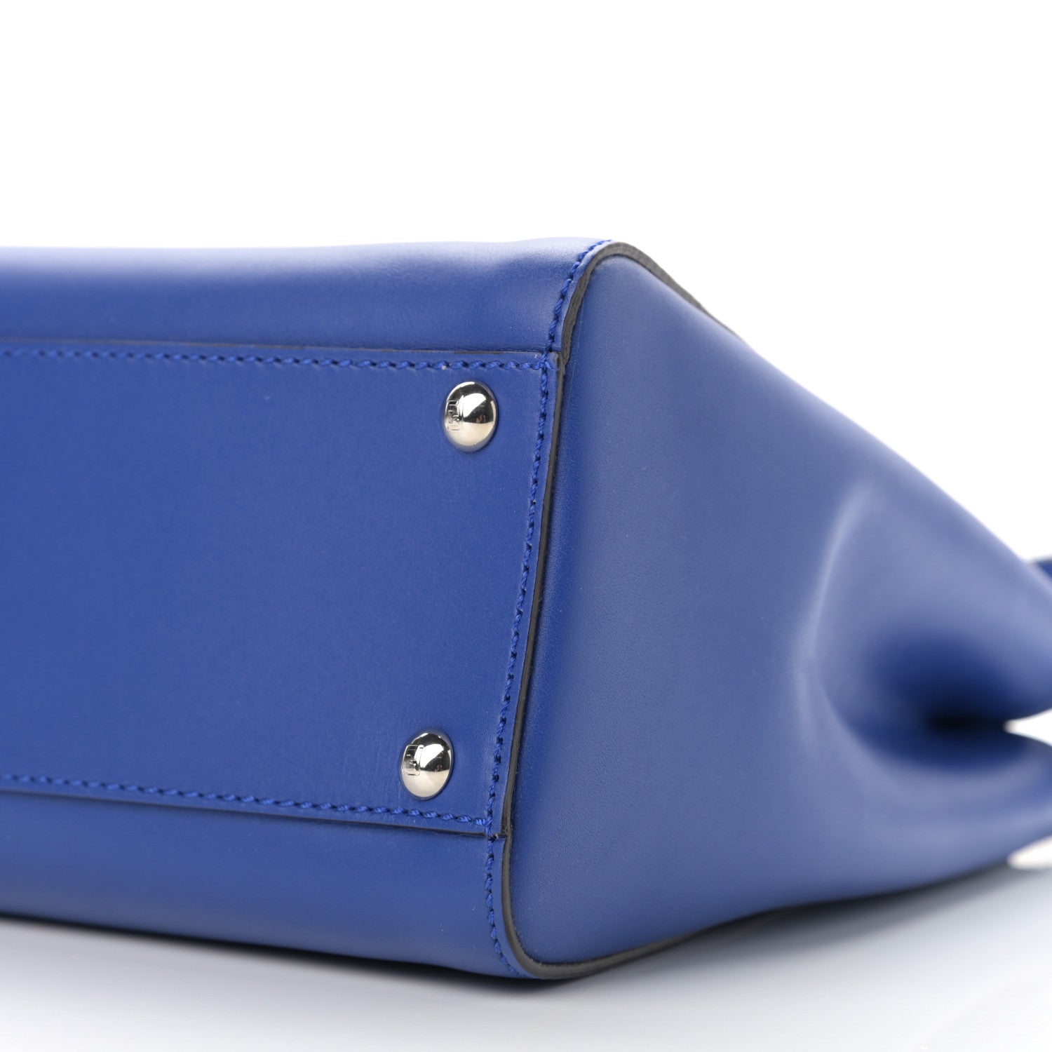 Fendi Vitello Morgan Python Crocodile Monster Eyes Medium Peekaboo Iconic Satchel Blue Neon Sunflower 13 of 13