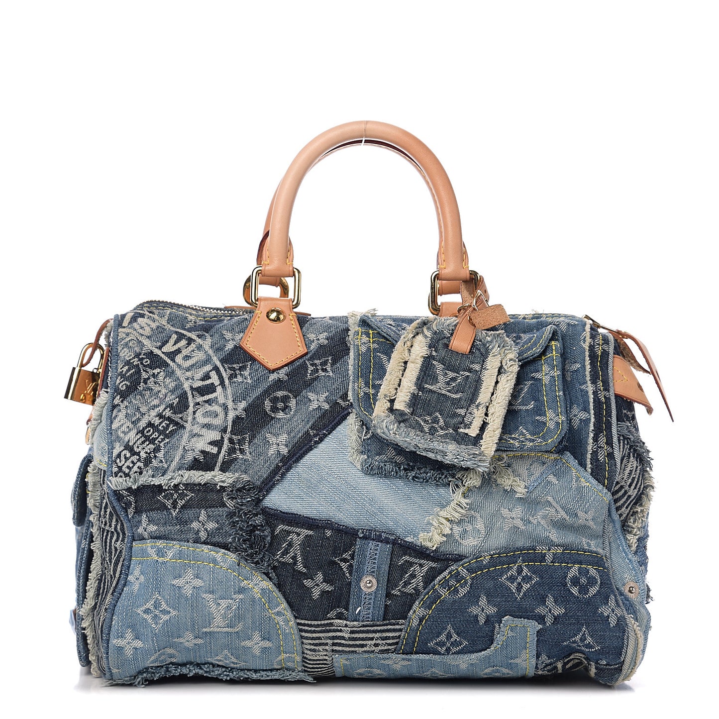 Denim Patchwork Speedy 30 Blue