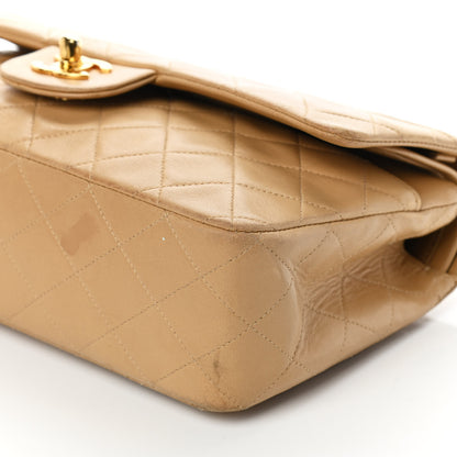 Chanel Lambskin Quilted Medium Double Flap Beige 11 of 14