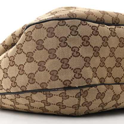 Gucci Monogram Large New Ladies Web Hobo Dark Brown 9 of 12