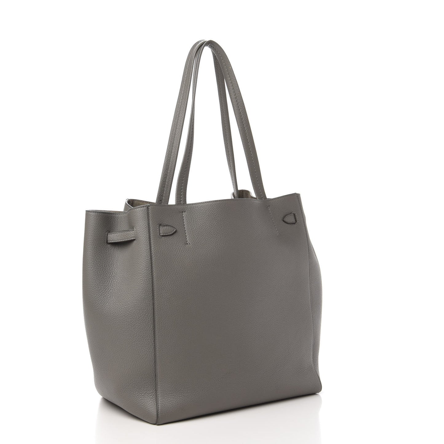 Soft Grained Calfskin Small Belt Cabas Phantom Grey