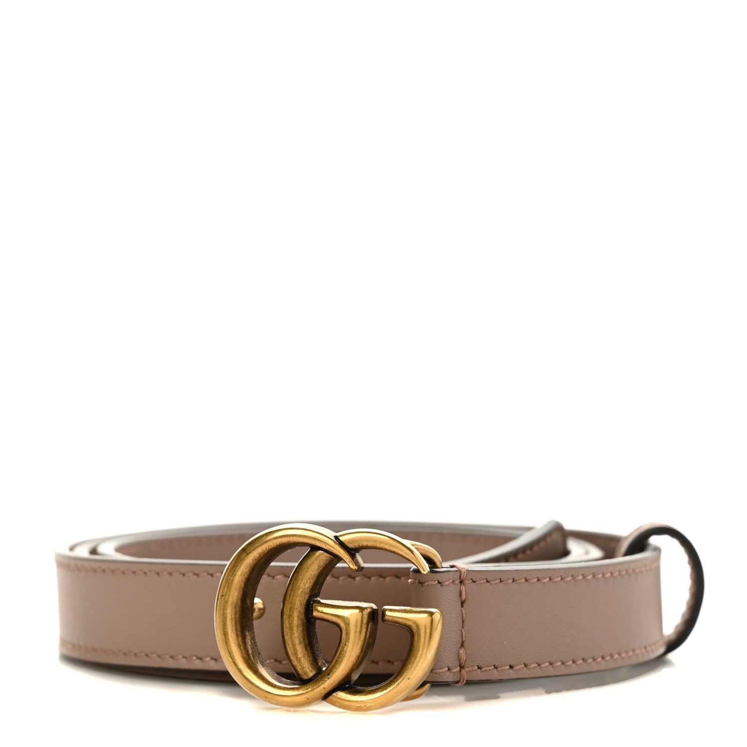 Gucci Calfskin Double G 20mm Belt 90 36 Porcelain Rose 1 of 4