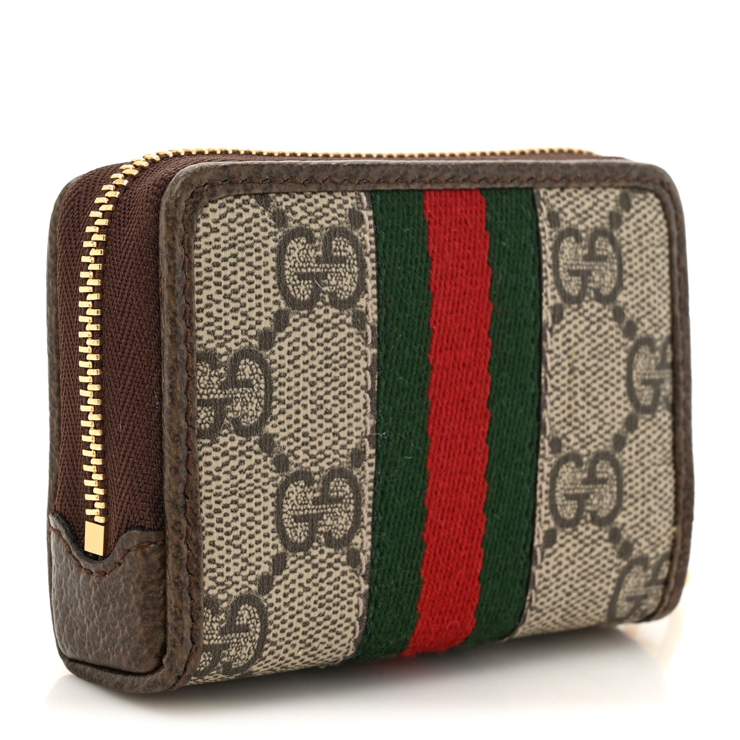 GG Supreme Monogram Web Ophidia Playing Card Case Beige New Acero
