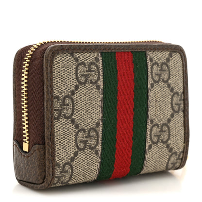 Gucci GG Supreme Monogram Web Ophidia Playing Card Case Beige New Acero 4 of 9