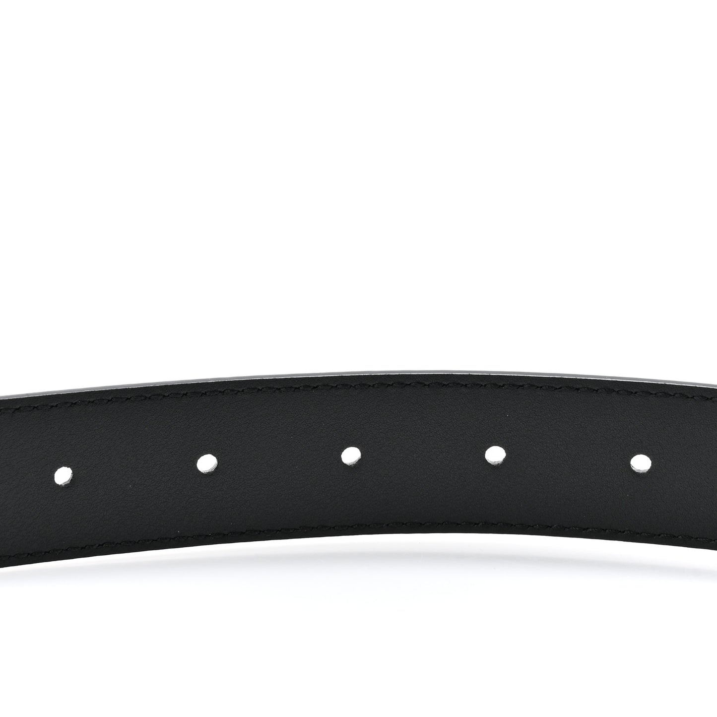 Moon Calfskin Double G 30mm Belt 80 32 Black