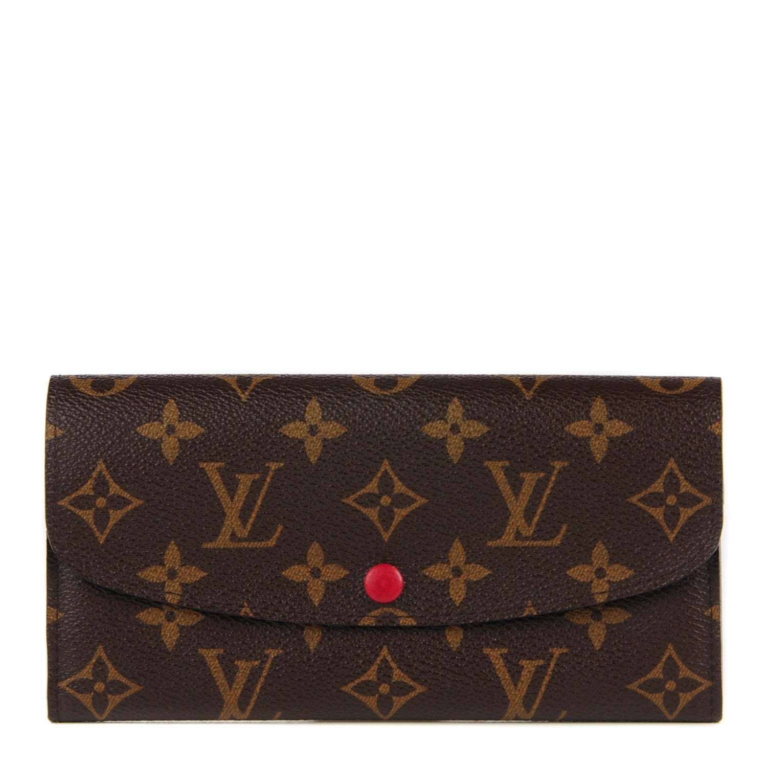 Louis Vuitton Monogram Emilie Wallet Red 1 of 9
