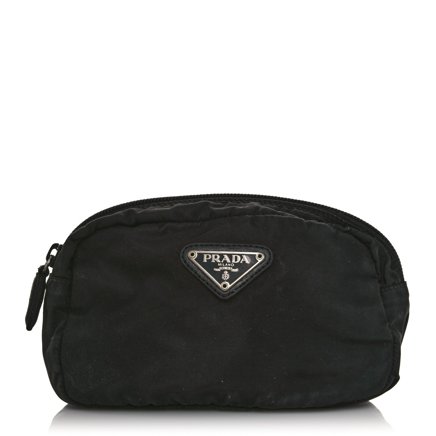 Prada Tessuto Nylon Pouch Black 1 of 14