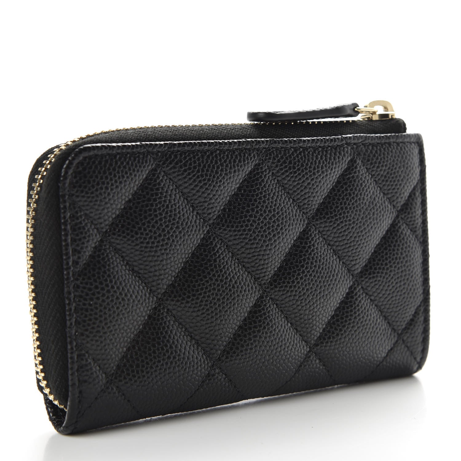 Chanel Caviar Quilted Zipped Key Holder Case Black 4 of 8