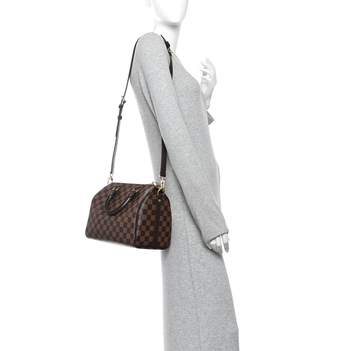 Damier Ebene Speedy Bandouliere 25