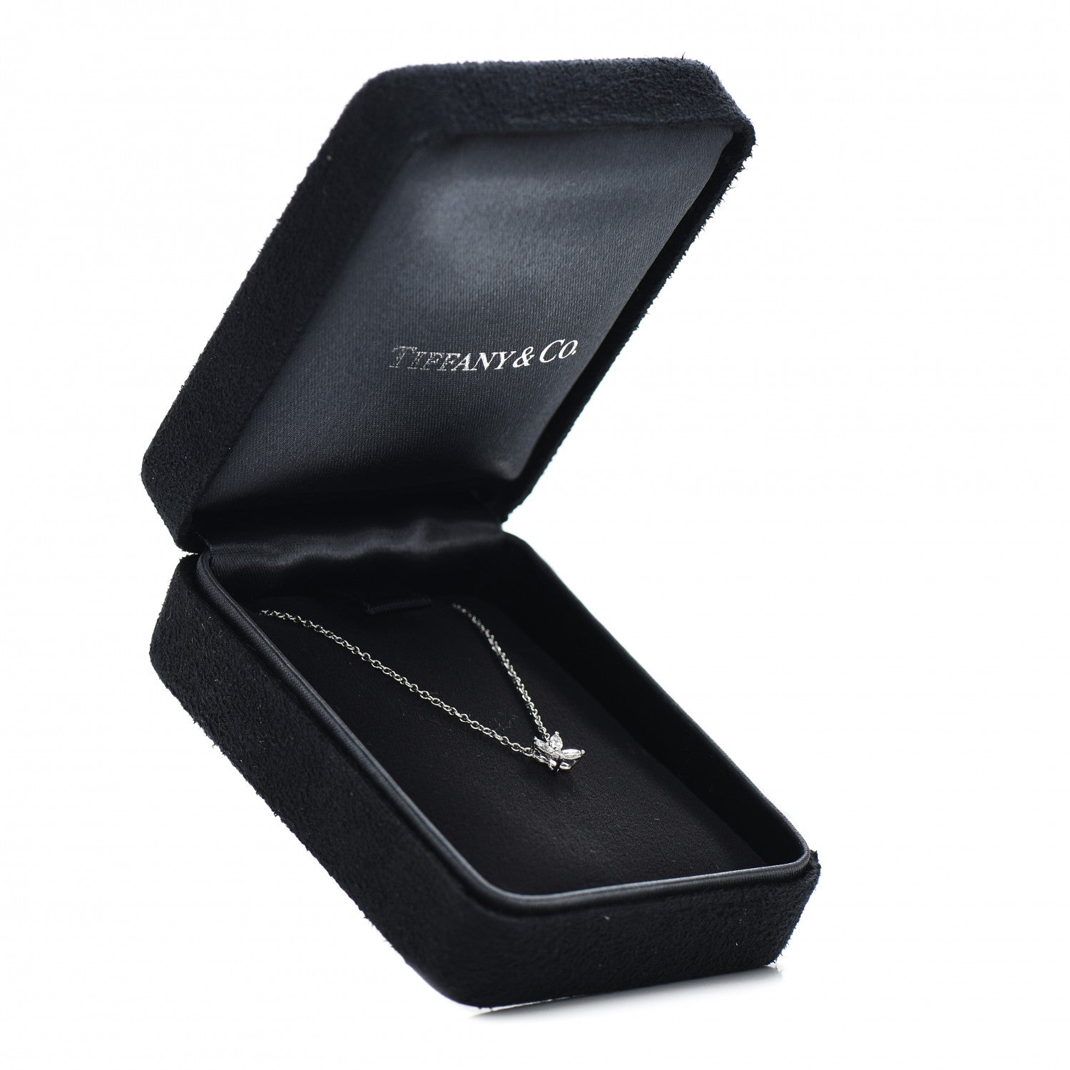 Tiffany Platinum Diamond Mini Victoria Necklace 5 of 5