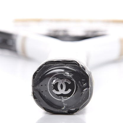 Chanel Tennis Racquet and Nylon Quilted Cover White 3 of 10